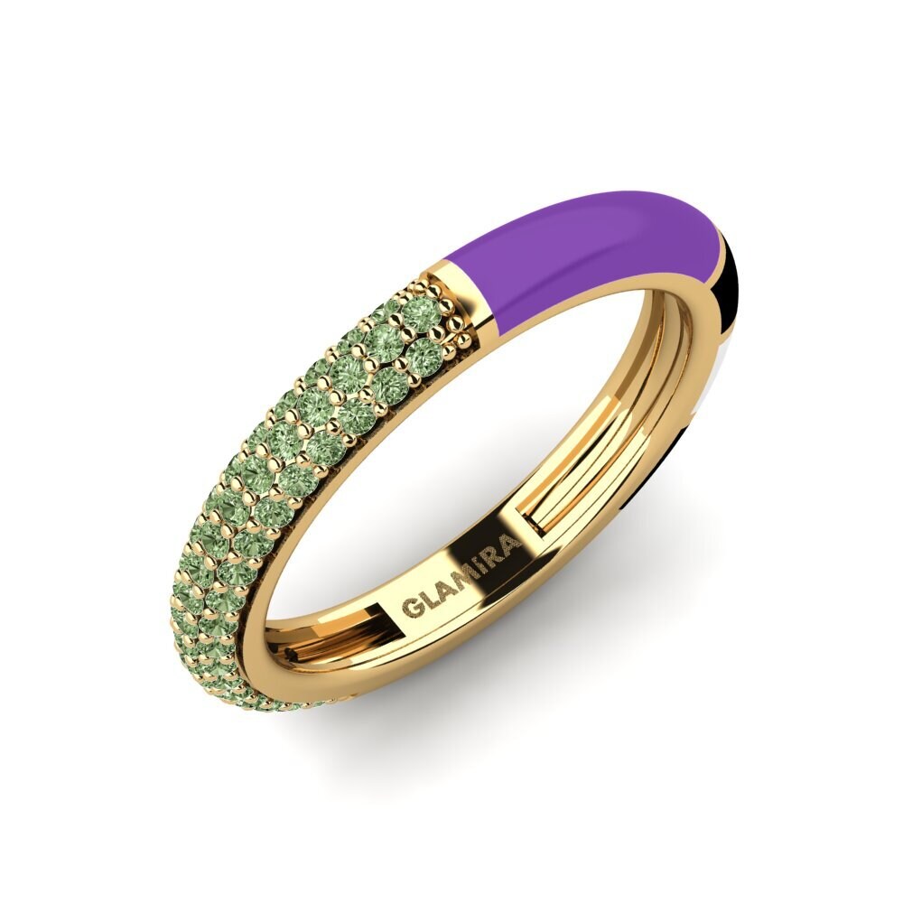 Diamante Verde Anillo Mixte