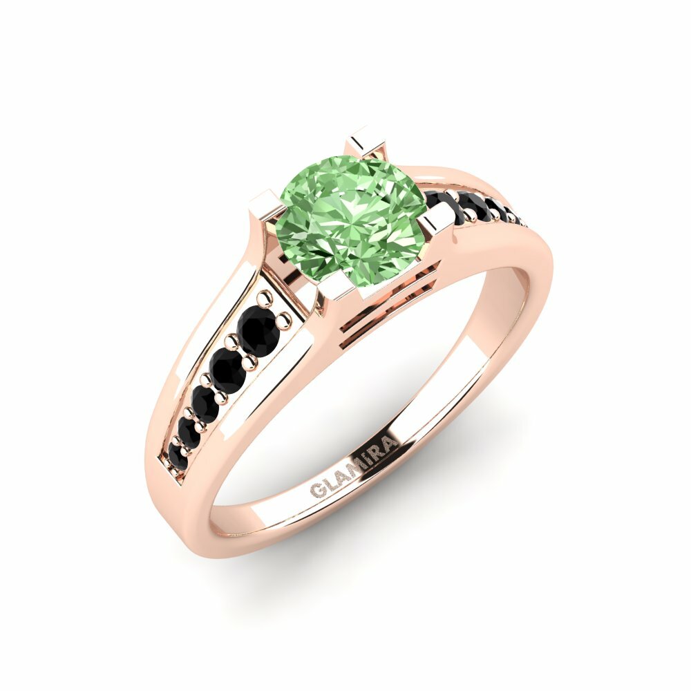 Solitaire Pave Engagement Ring Miya