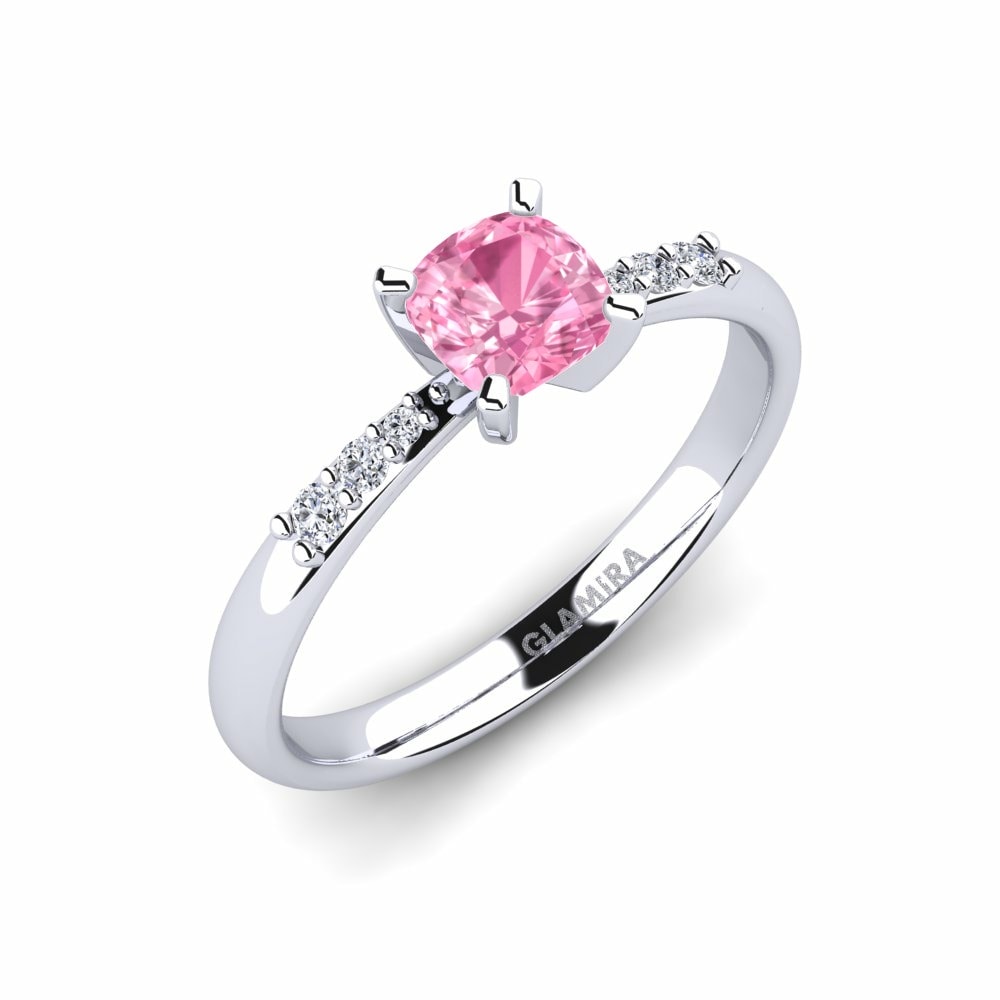 Pink Sapphire Engagement Ring Miyesha