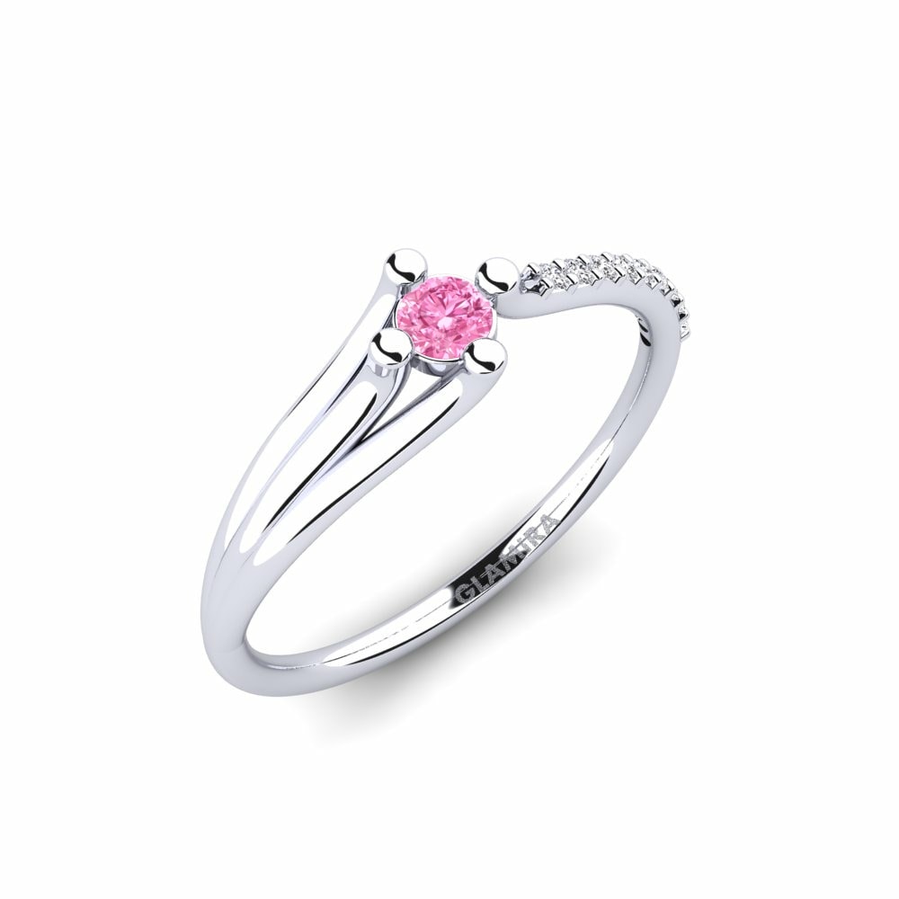 Pink Sapphire Engagement Ring Mocc