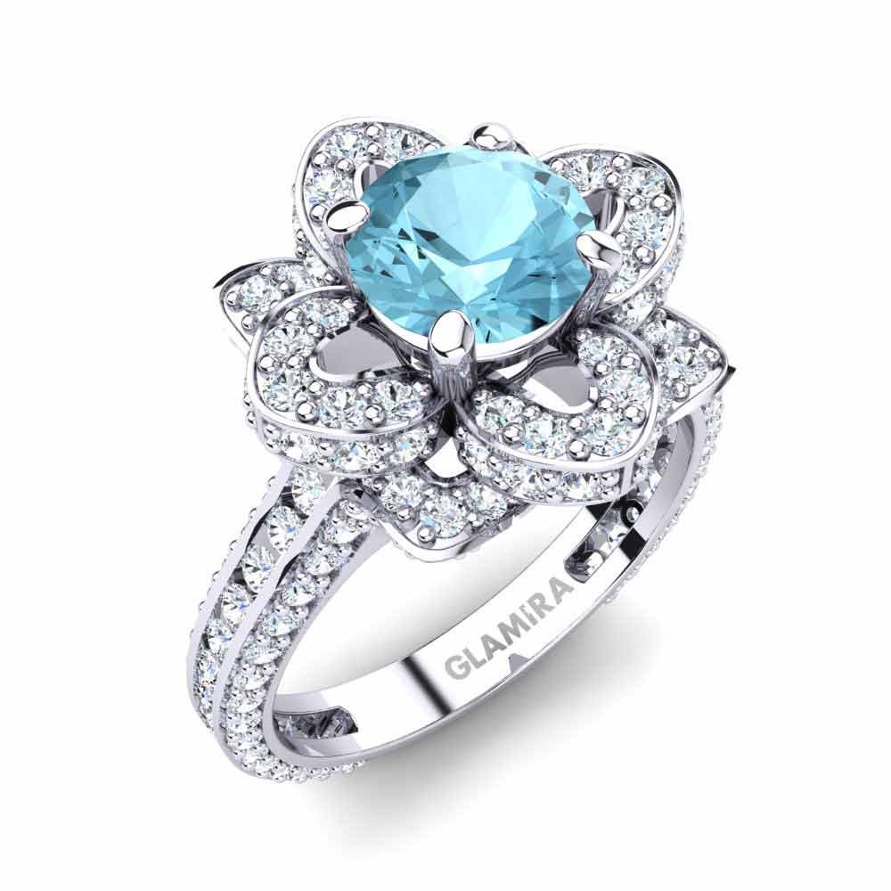 Aquamarine Engagement Ring Rosanna 1.0 crt