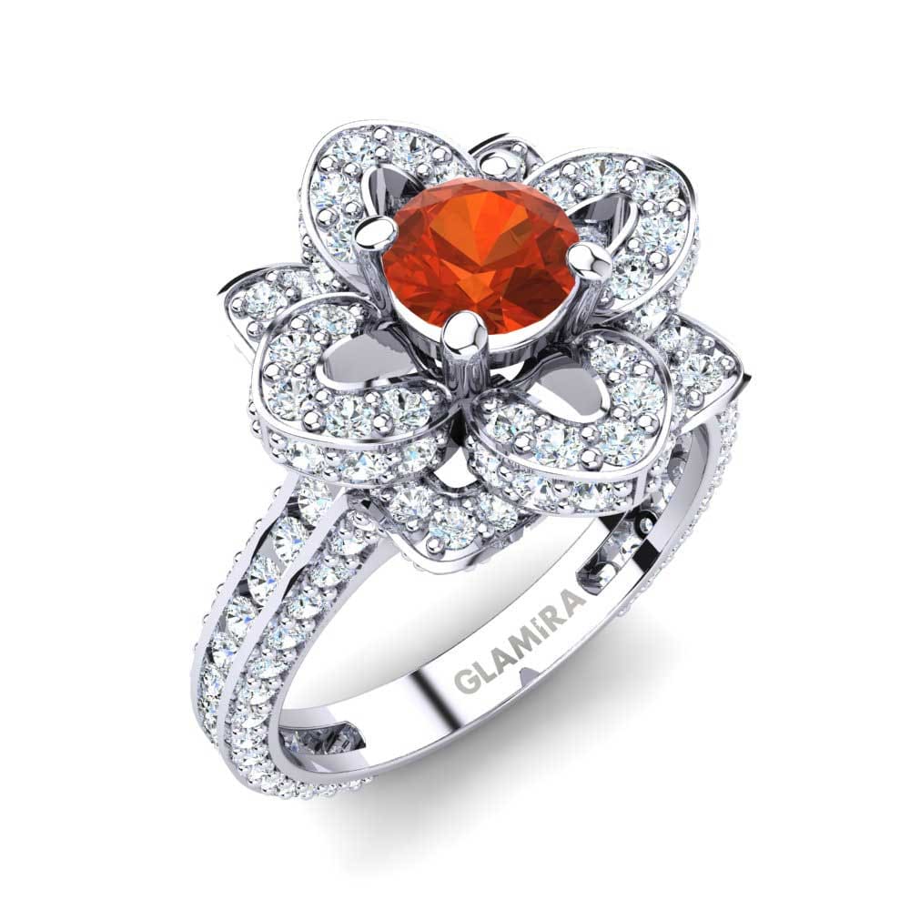 Fire Opal Engagement Ring Rosanna