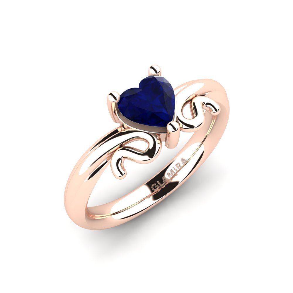 Rotgold 750 Saphir Damenring Modesta