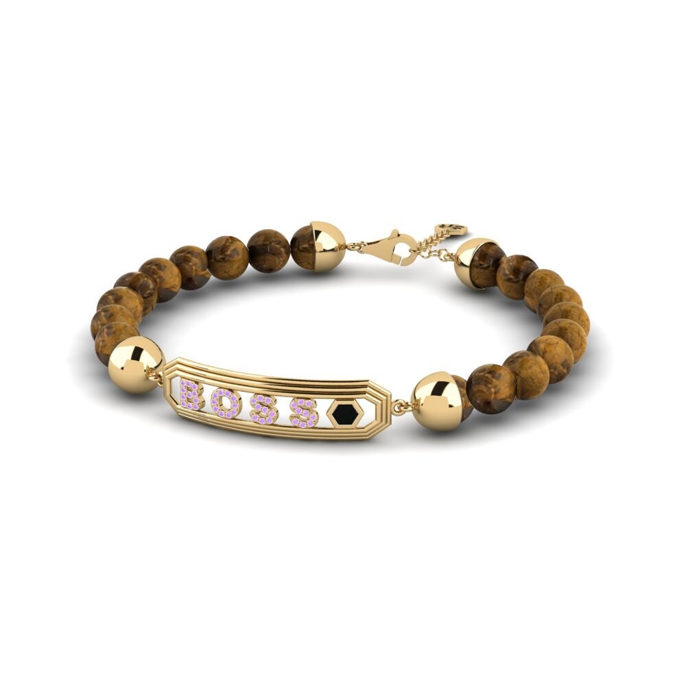 Amatista Pulsera para hombre Moghegno