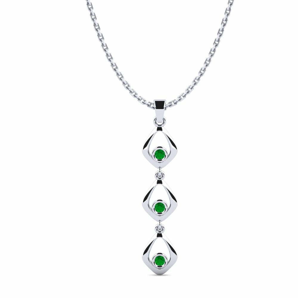 Emerald Women's Pendant Moire