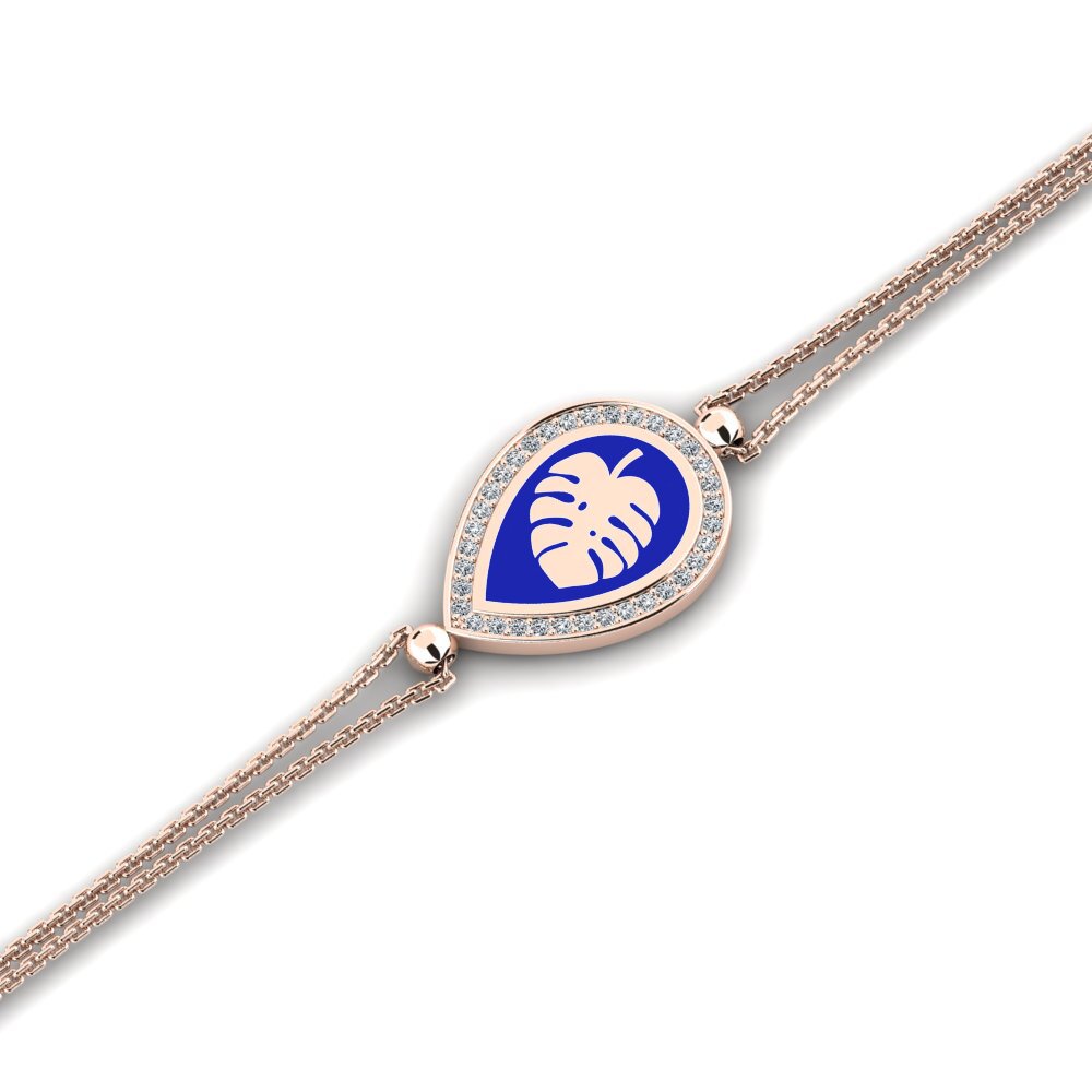 14ct Rose Gold Women's Bracelet Moke