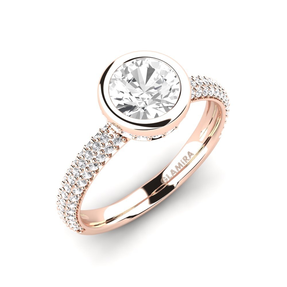 White sapphire Engagement Ring Molissia