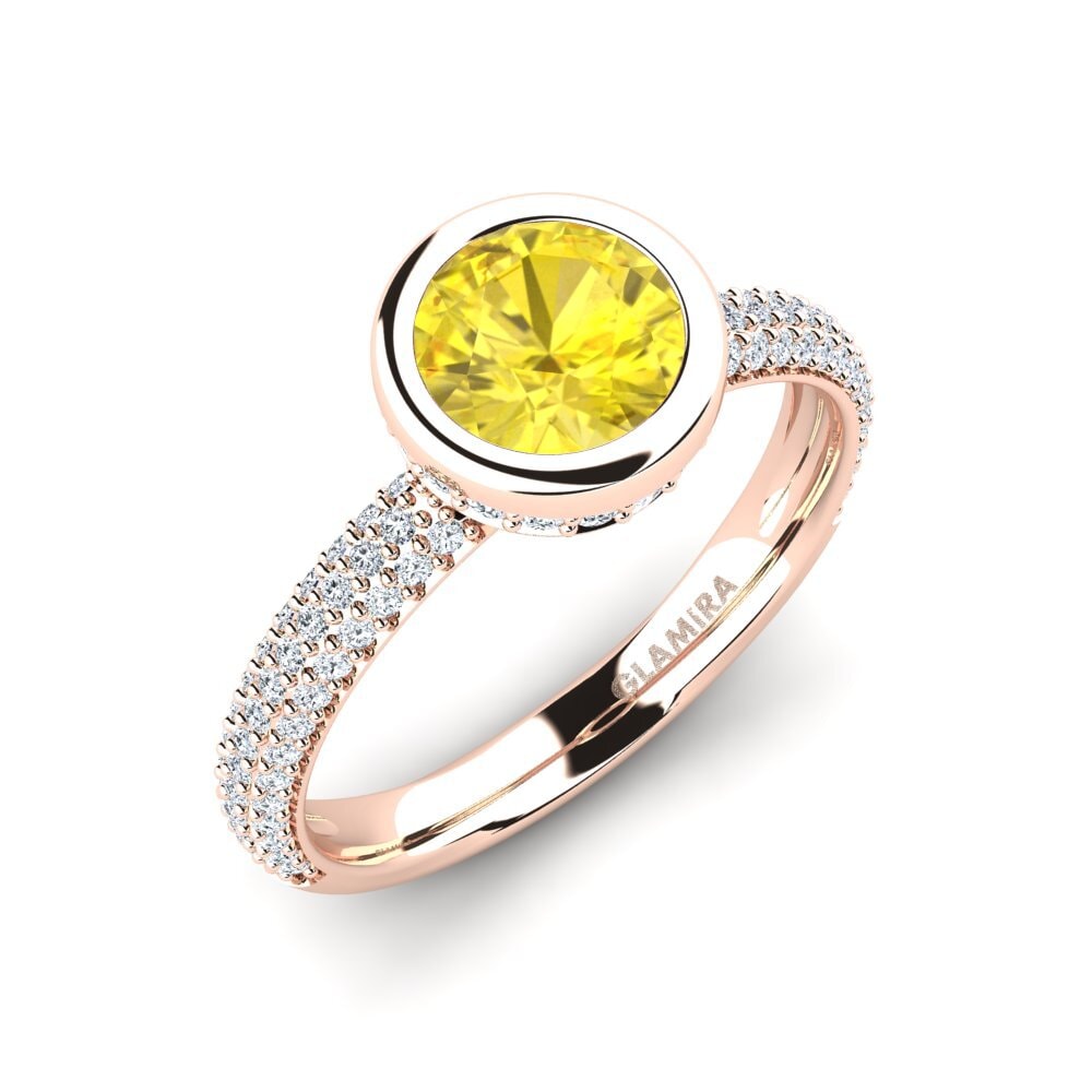 Yellow Sapphire Engagement Ring Molissia