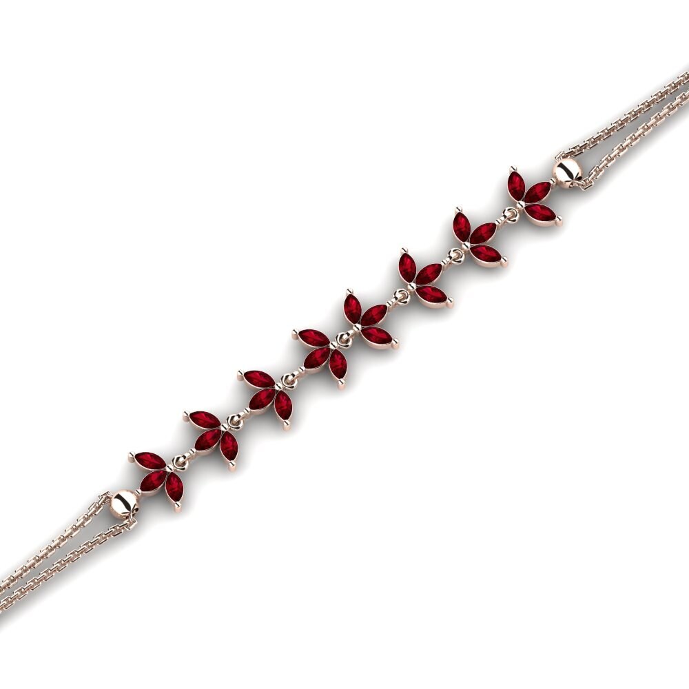Marquesa Circonita Roja Pulsera de Mujer Molto