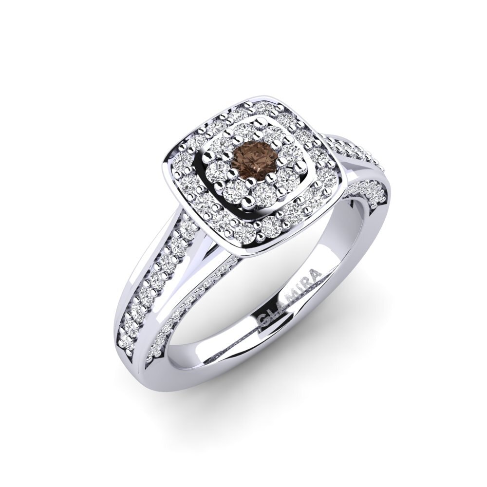 Smoky Quartz Engagement Ring Mona