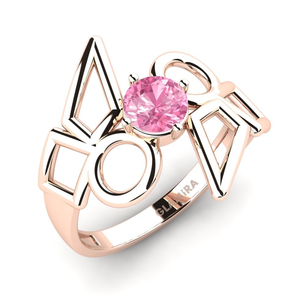 Zaffiro Rosa Anello Mondial