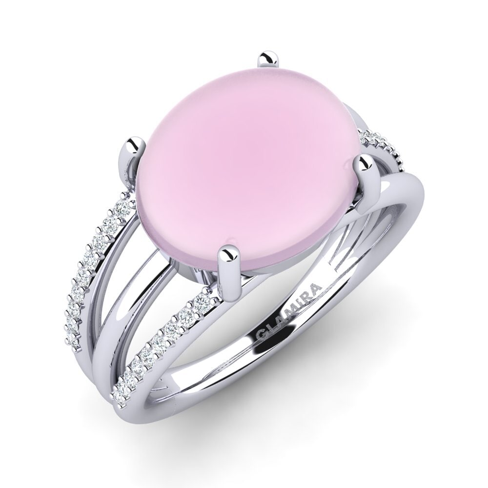 Cabochon Rose Quartz Ring Mondrell