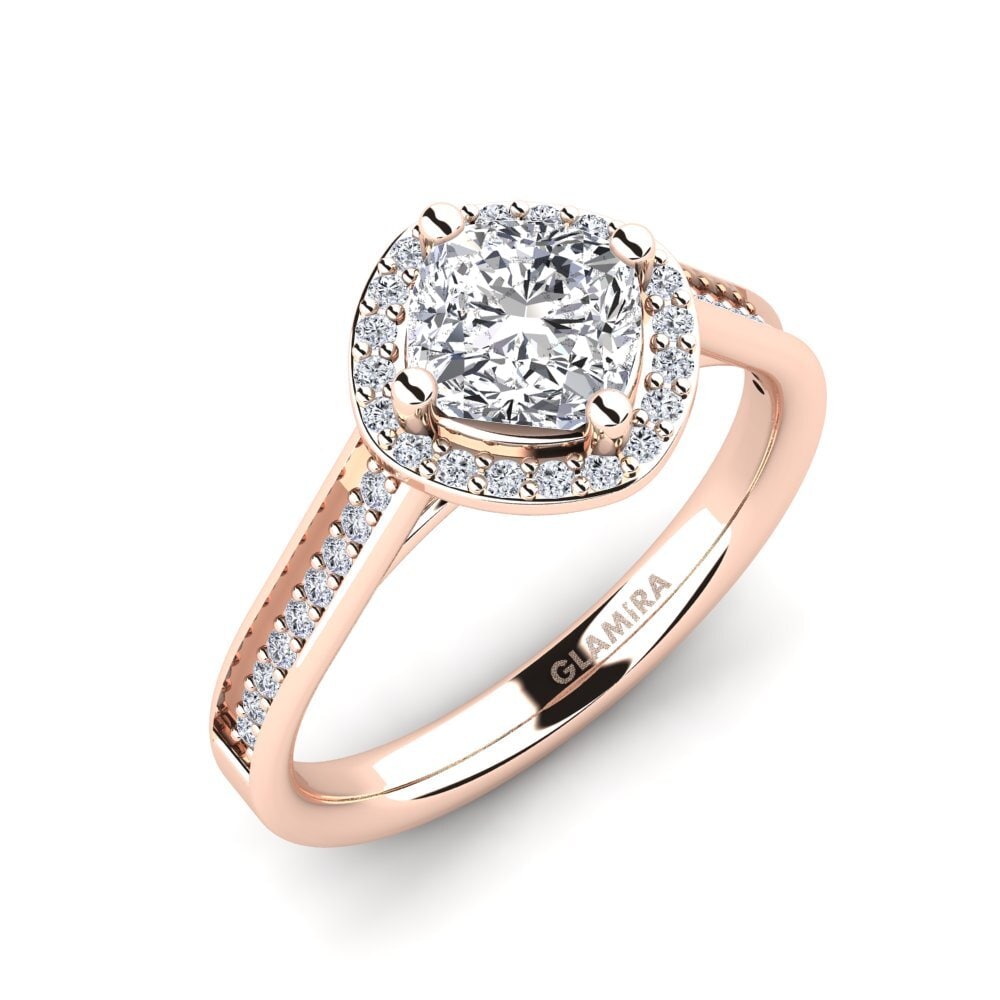 Bague De Fiançailles Oore Jewelry URSULA - Or Rose 14k - Alexandrite - Taille 7