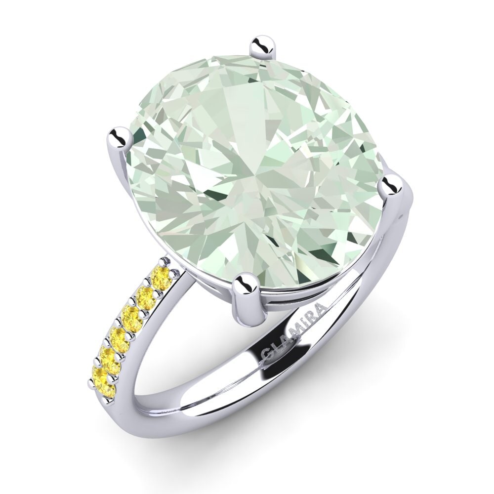 Green Amethyst Ring Moneta