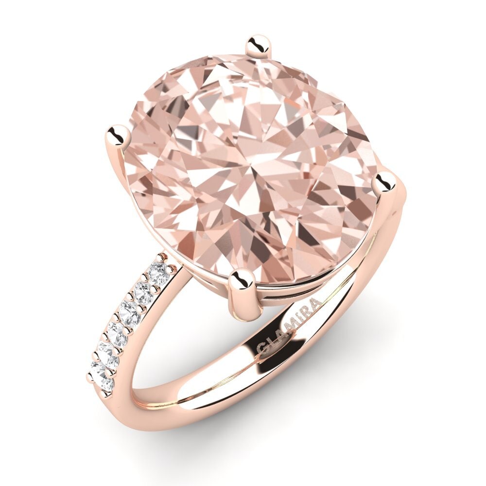 14ct Rose Gold Morganite Ring Moneta