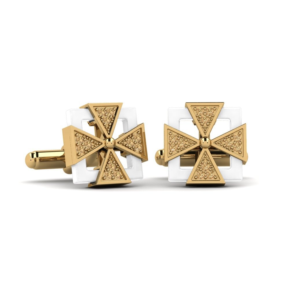 Brown Diamond Cufflink Mong