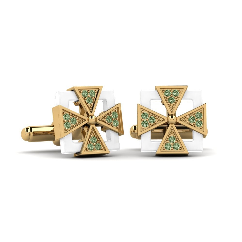 Green Diamond Cufflink Mong