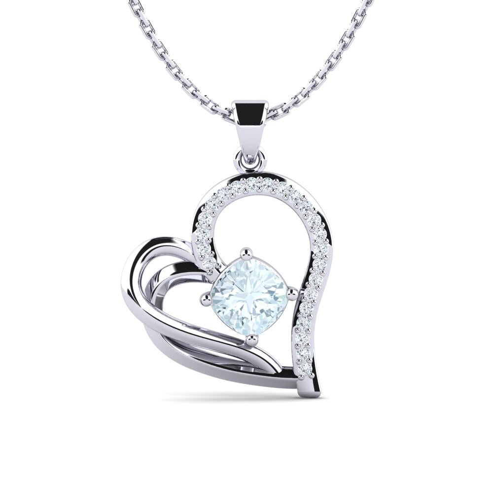 9ct White Gold Women's Pendant Monissa