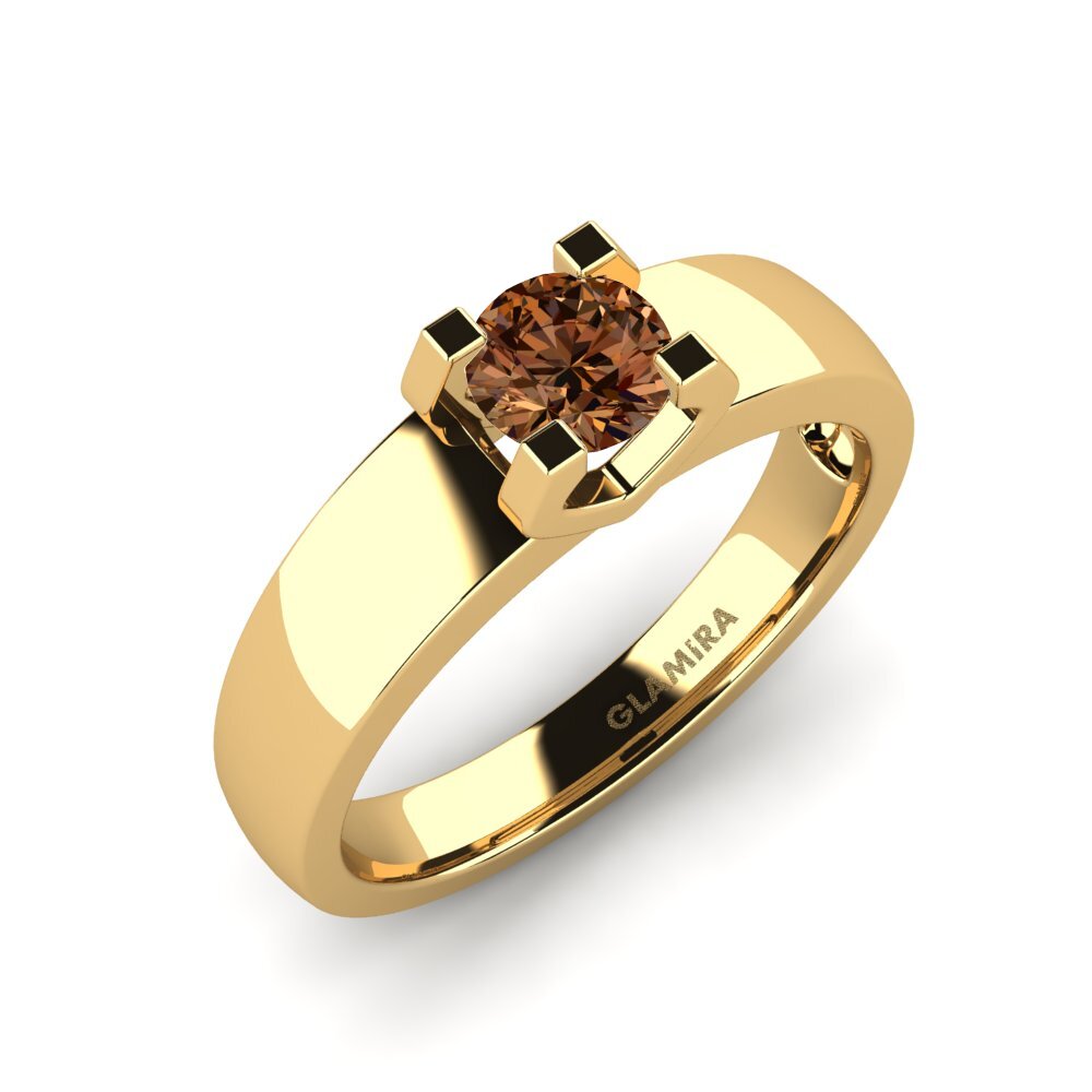 Brown Diamond Engagement Ring Monnara