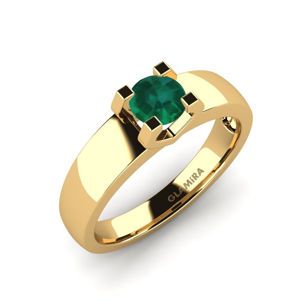 Emerald Engagement Ring Monnara
