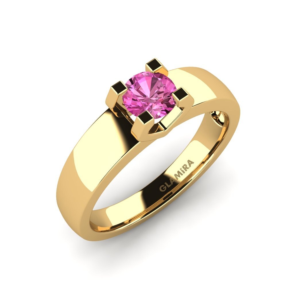 Pink Topaz Engagement Ring Monnara