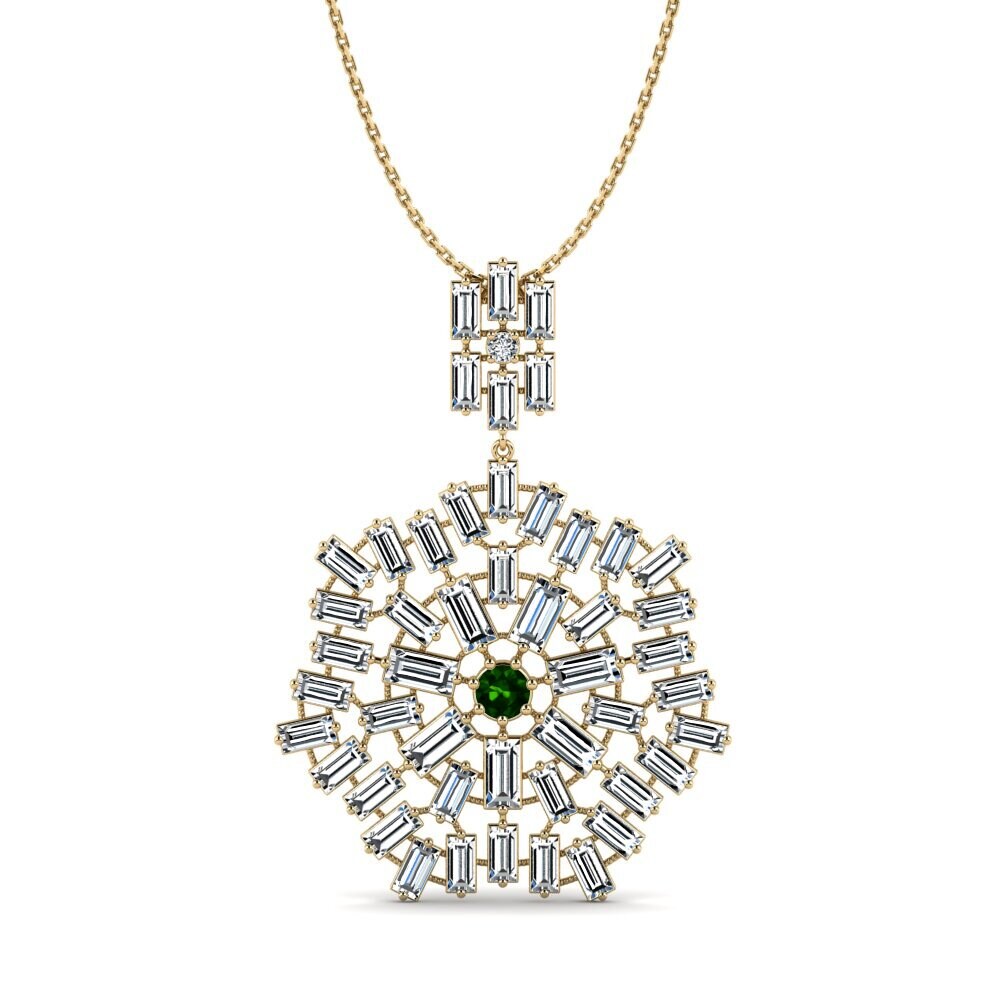 Green Tourmaline Women's Pendant Monntyy