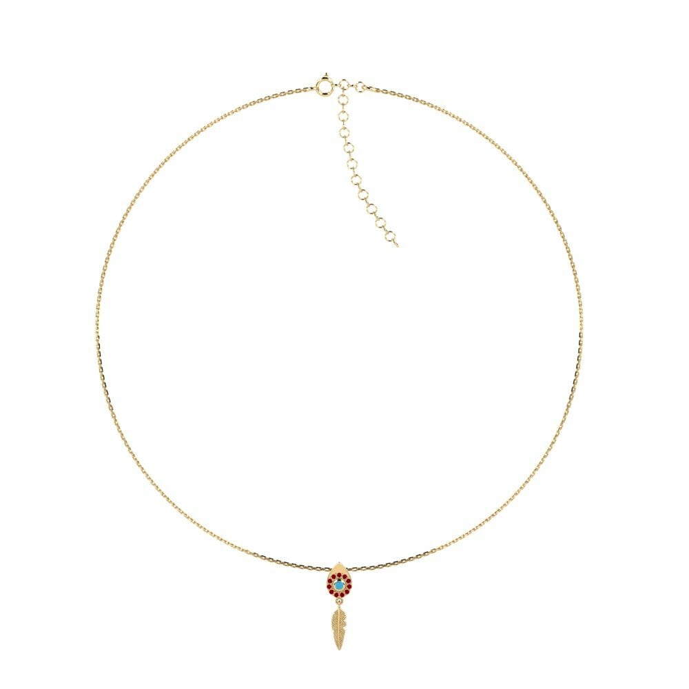 Rode Zirkoon Dames Choker Ketting Monss