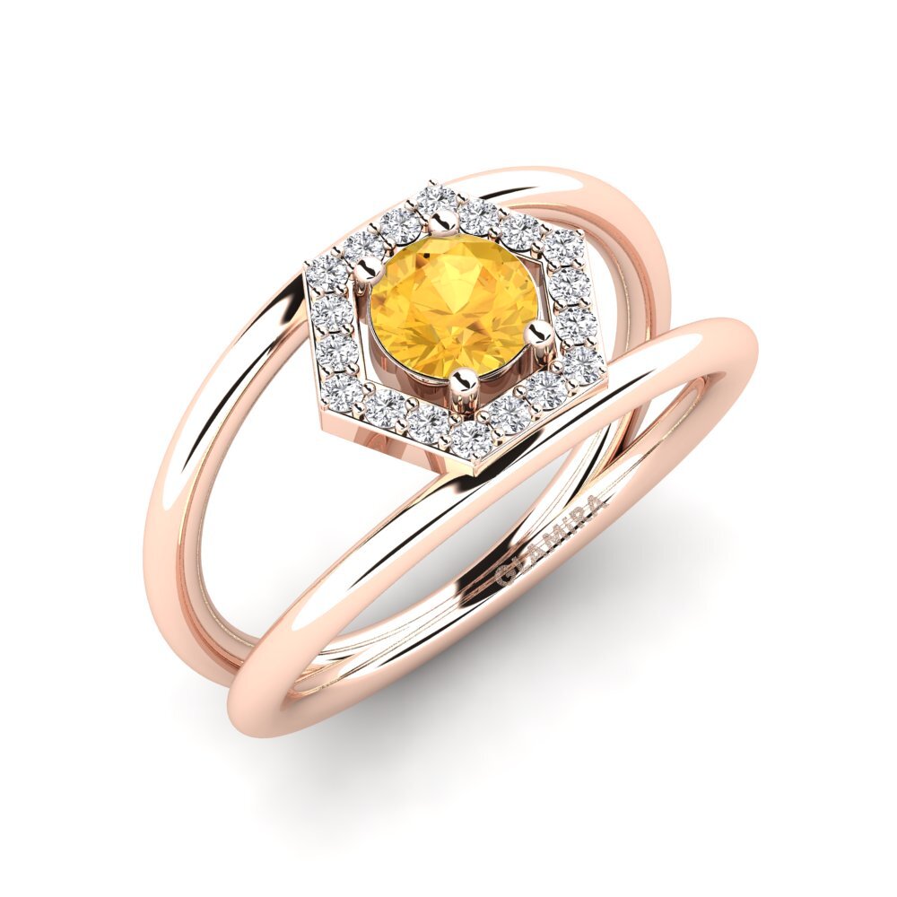 Citrine Engagement Ring Montyo