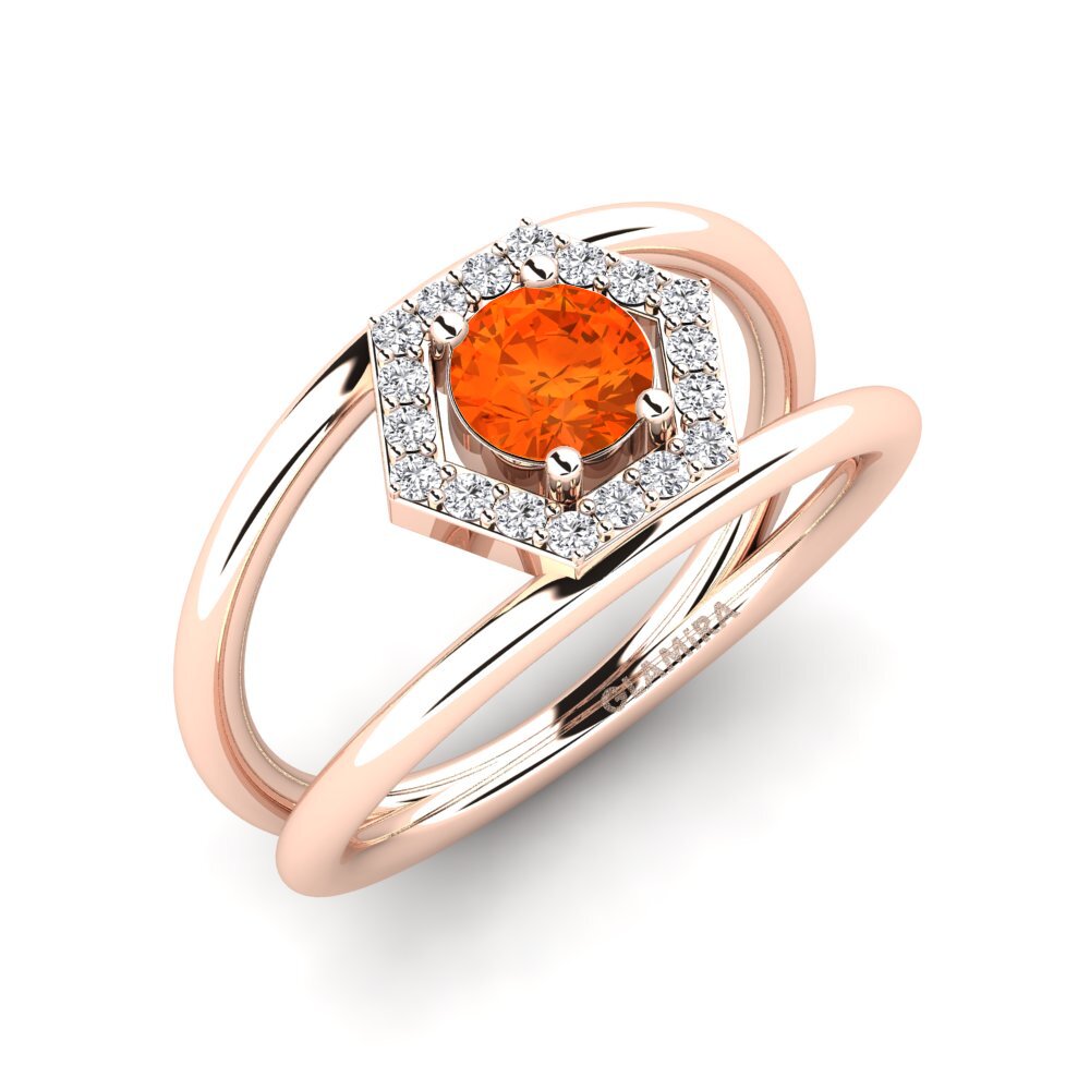 Fire Opal Engagement Ring Montyo