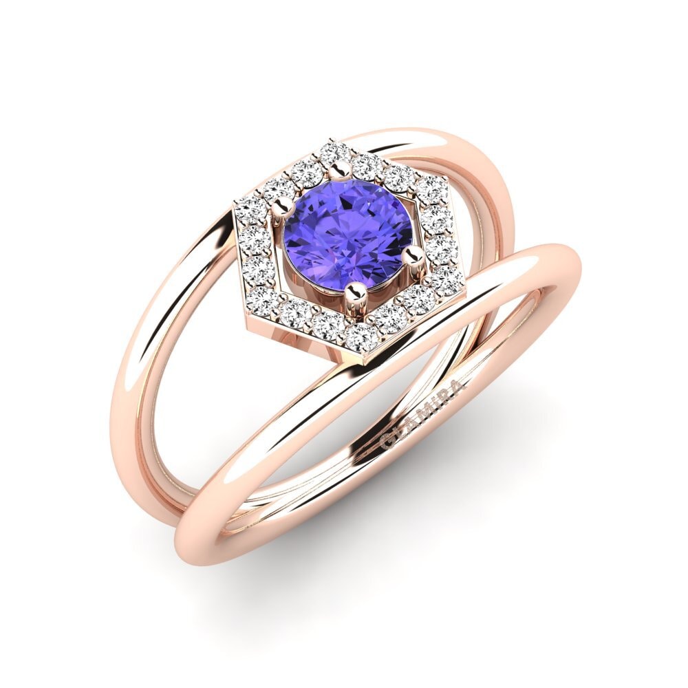 Tanzanita Anillo de compromiso Montyo