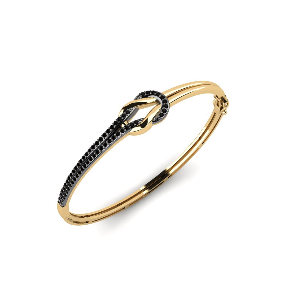 Onice Nero Bracciale da uomo Morwallo