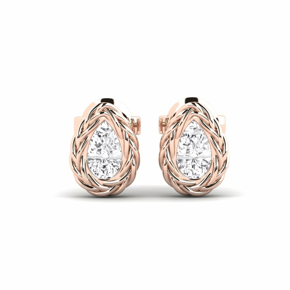 14k Rose Gold Women's Earring Mosses