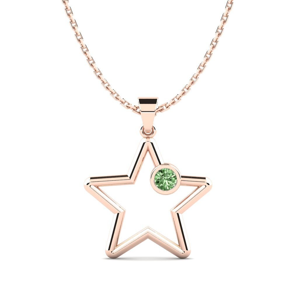 Grüner Diamant Damen anhänger Moura