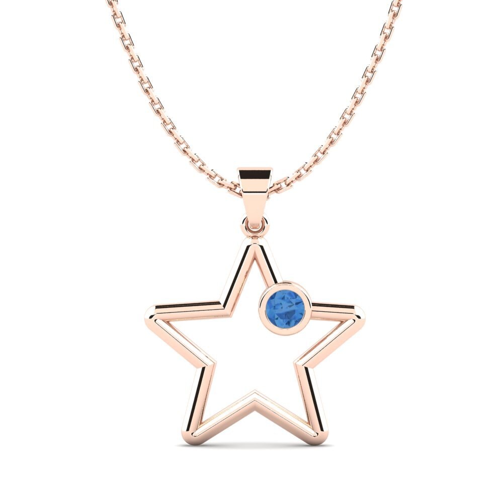Dark Blue Zirconia Women's Pendant Moura