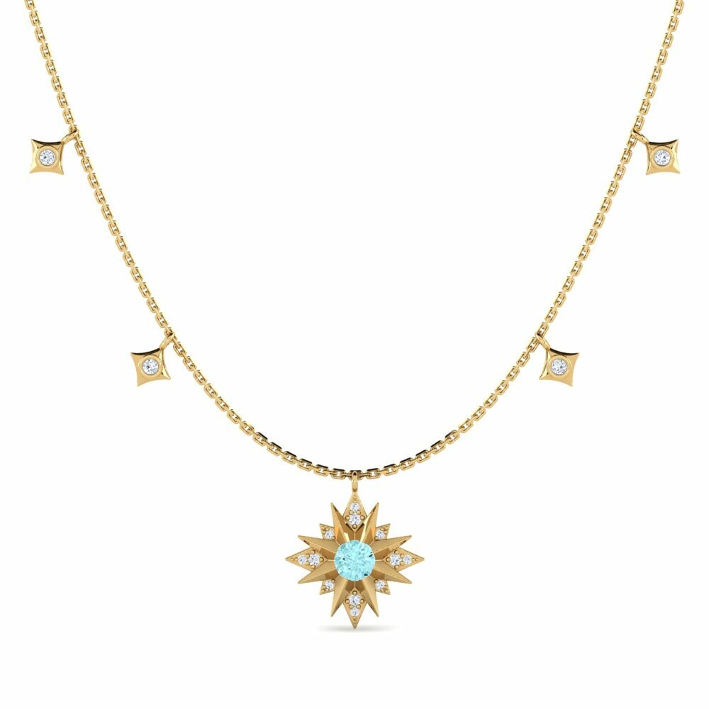 18ct Yellow Gold Women's Necklace Mucho