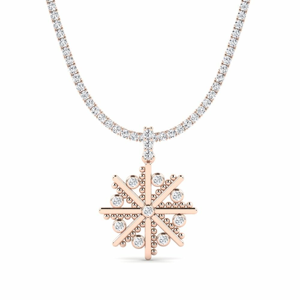 14ct Rose Gold Tennis Mulbered