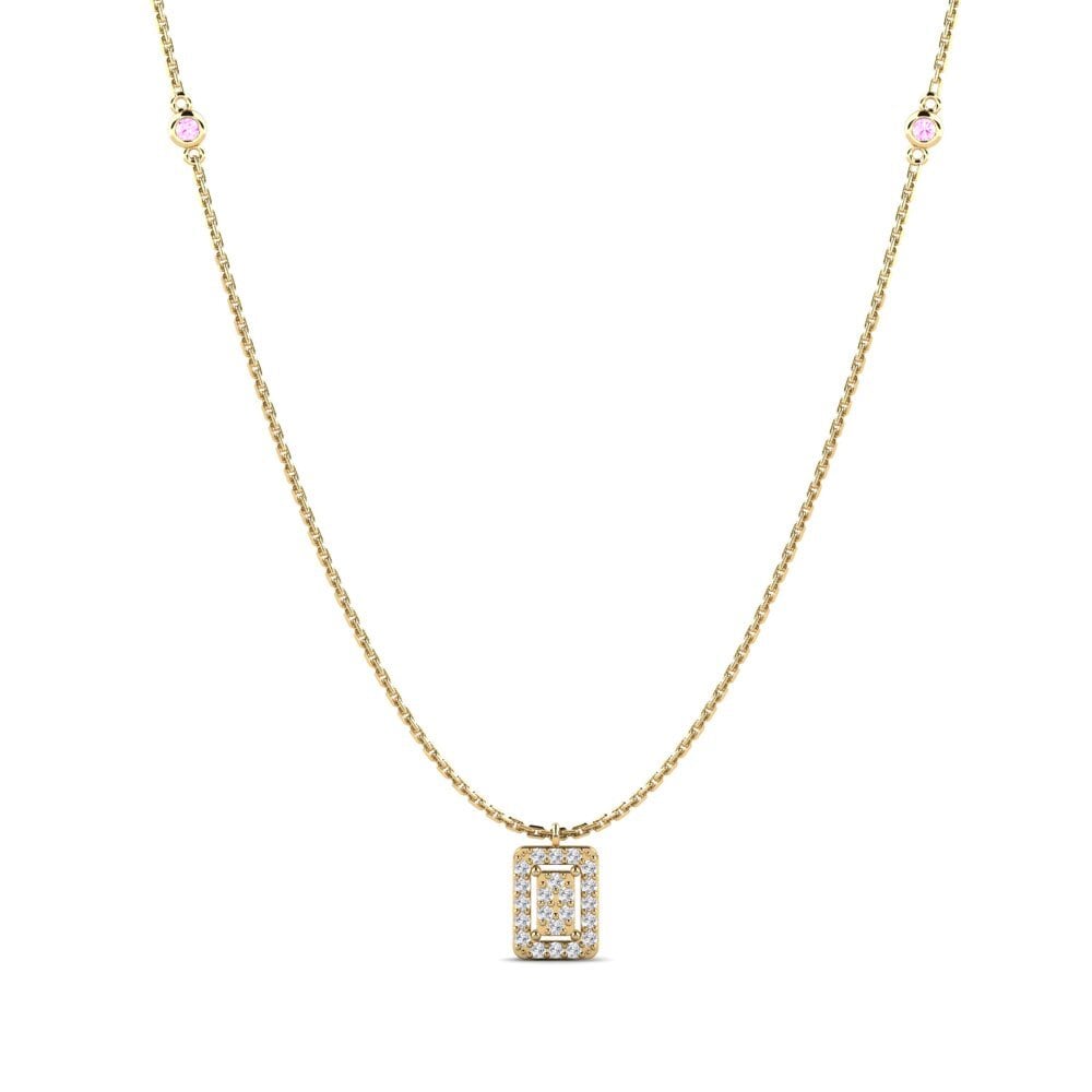 Pink Sapphire Women's Necklace Muoto