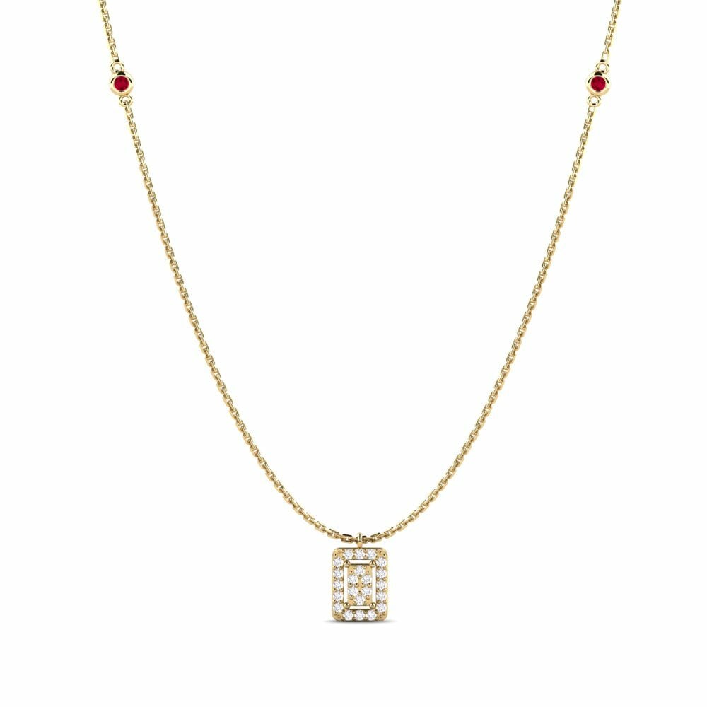 Rubino Collana da donna Muoto