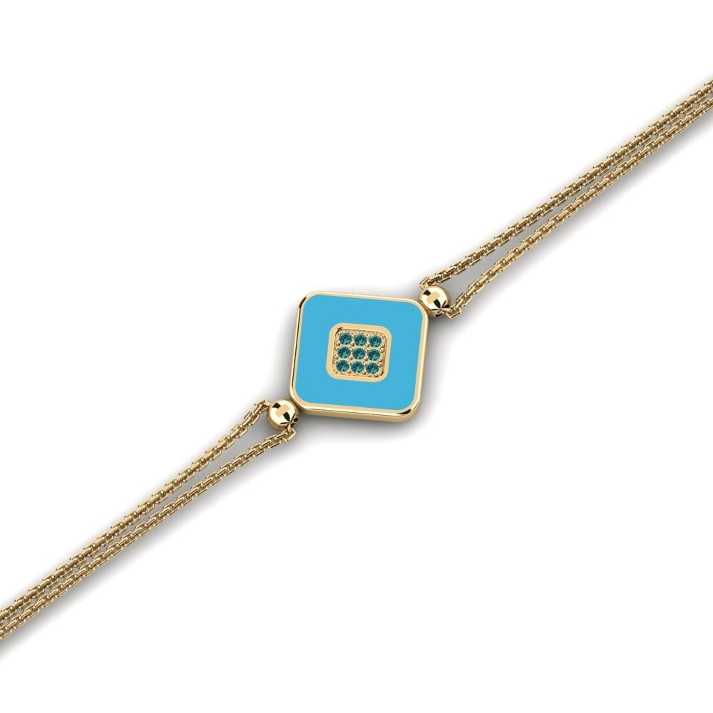 Blue Diamond Women's Bracelet Murano