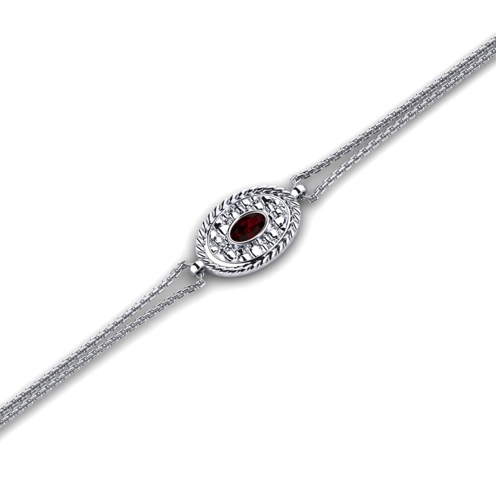 Ovalado Granate Pulsera de Mujer Muriatic