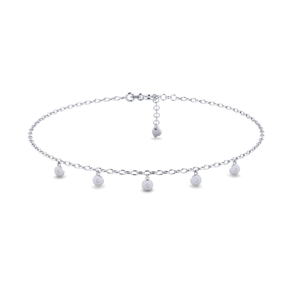 Plata 925 Moissanita Tobillera de mujer Muriel