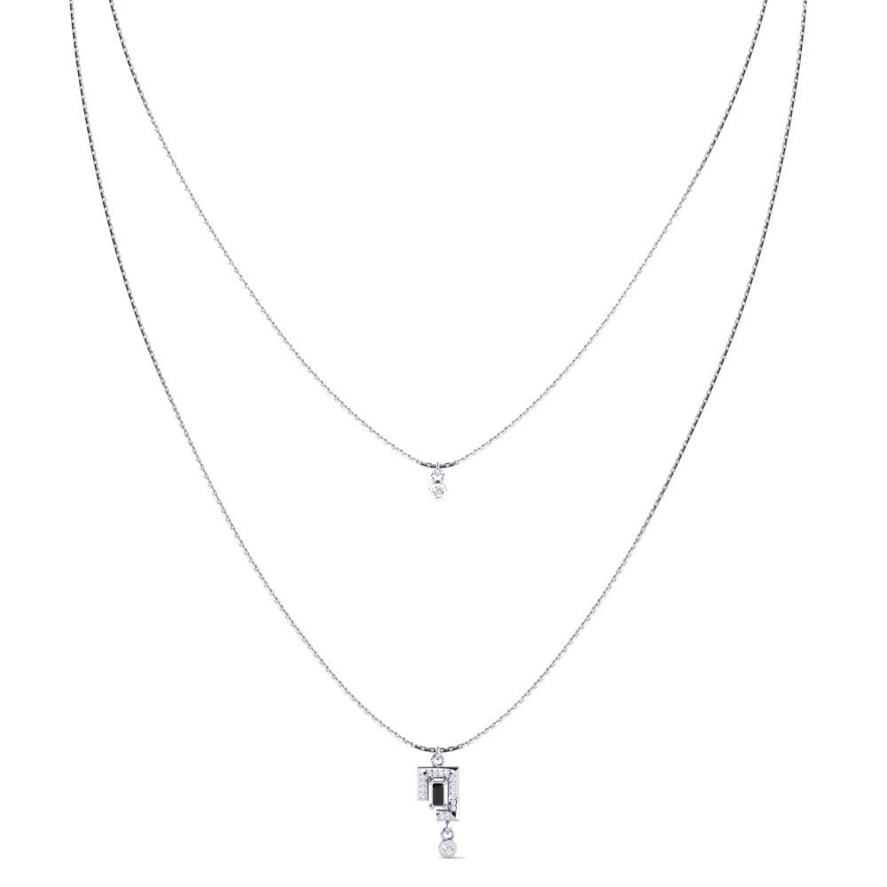 Baguette Black Onyx Women's Necklace Murirah