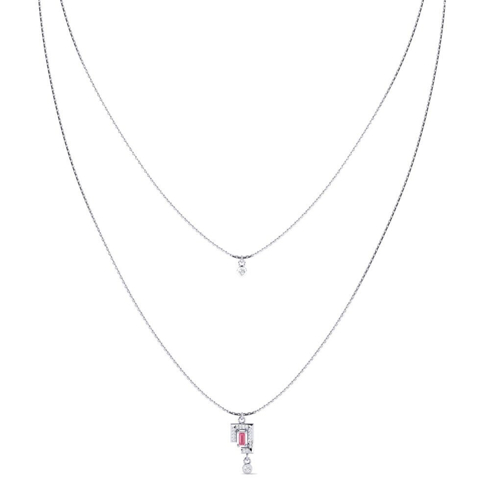 Zafiro Rosado Collar de Mujer Murirah