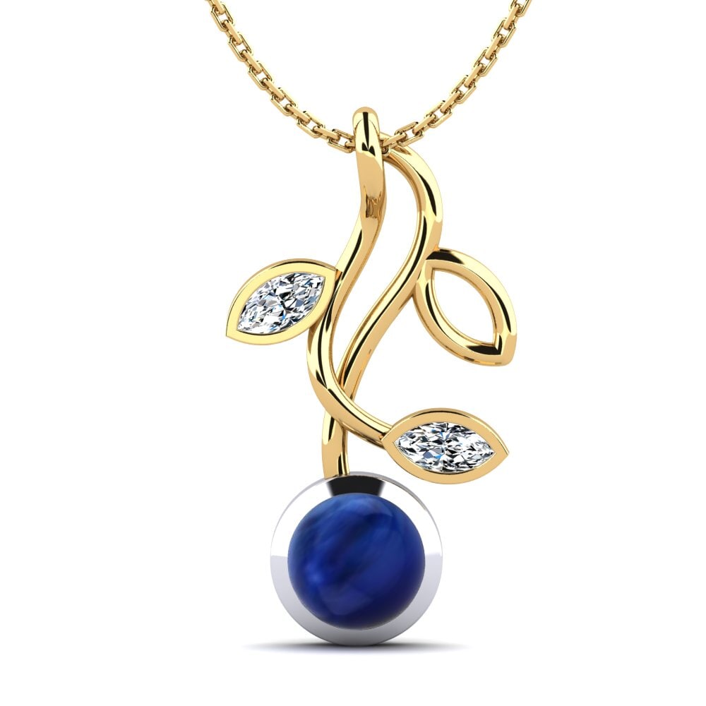 Cabochon Sapphire Women's Pendant Mya