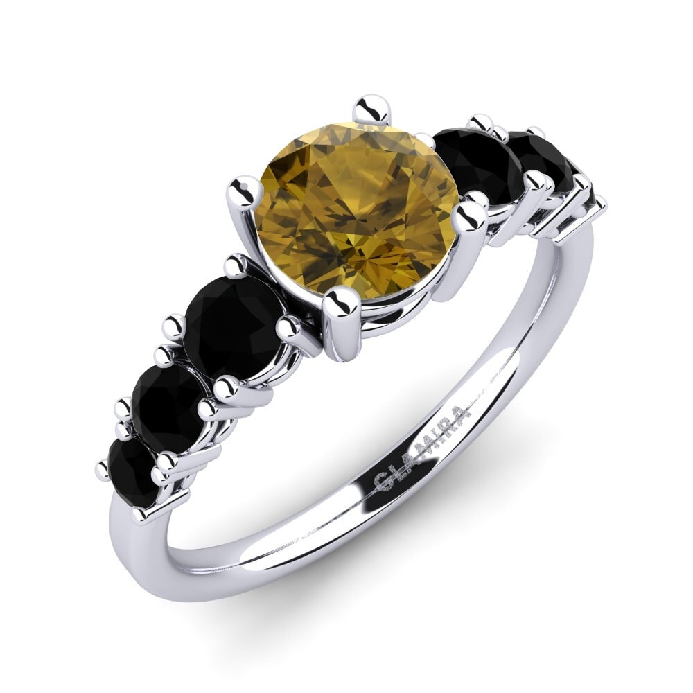 Circón Marrón Anillo de compromiso Mylenda