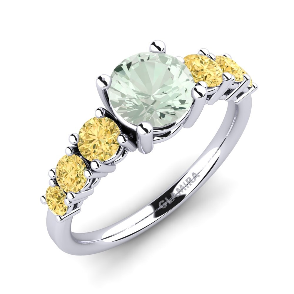Amatista verde Anillo de compromiso Mylenda