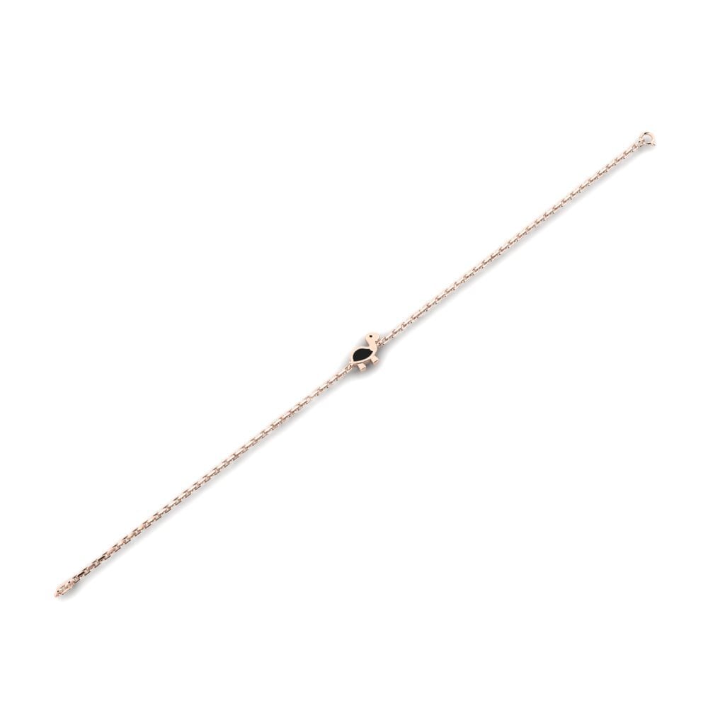 9k Oro Rosa Pulsera para Niño Mynaa