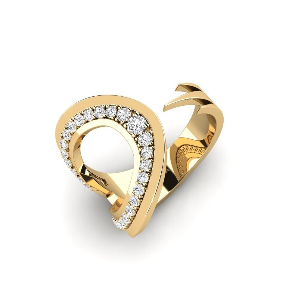 Saphir Blanc Bague Myrnvc
