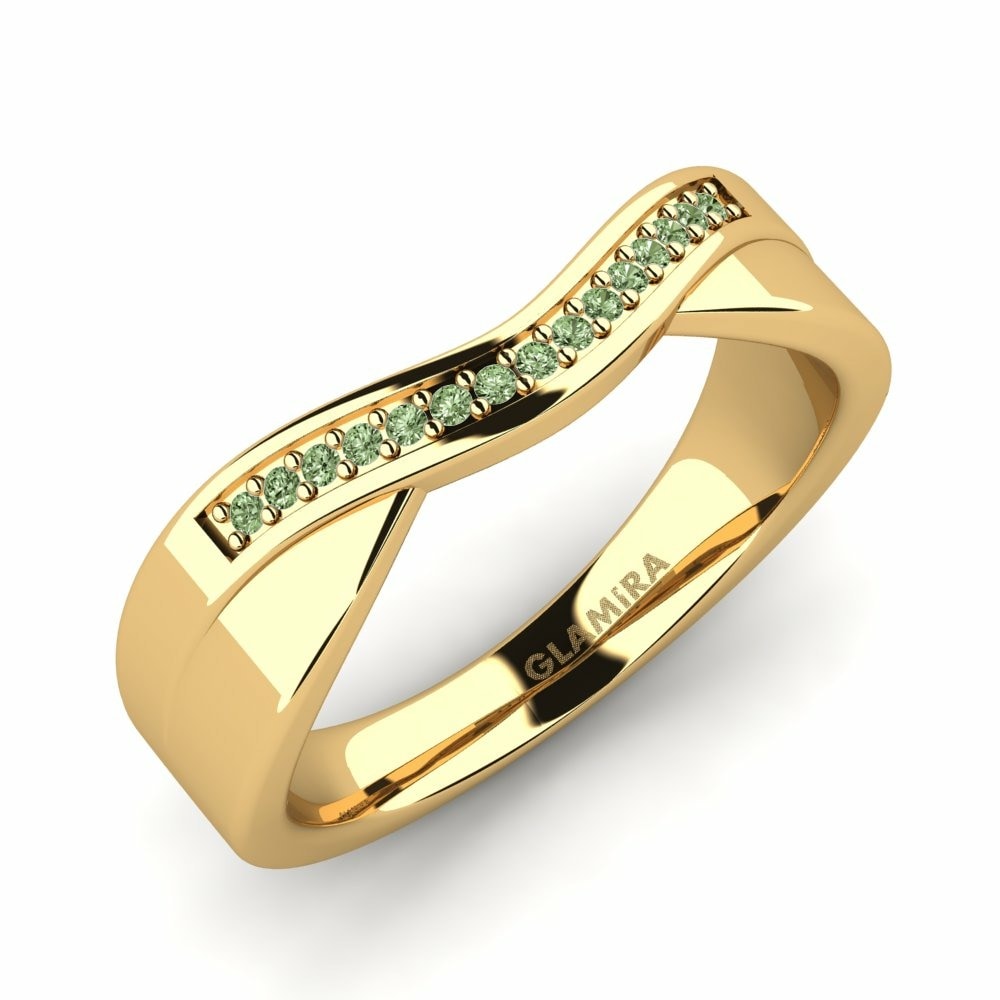 Green Diamond Ring Myrta