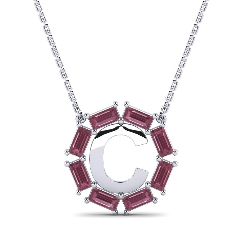 Rhodolit-Granat Damen halskette Myrtice C